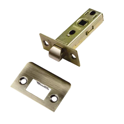 Защелки врезные межкомнатные прямоугольные, под стяжной винт, ARCHIE 45 мм LA 6-45 AB, Цвет Бронза античная